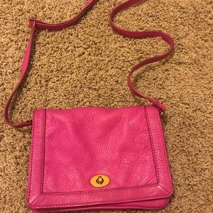 Jcrew leather crossbody bag